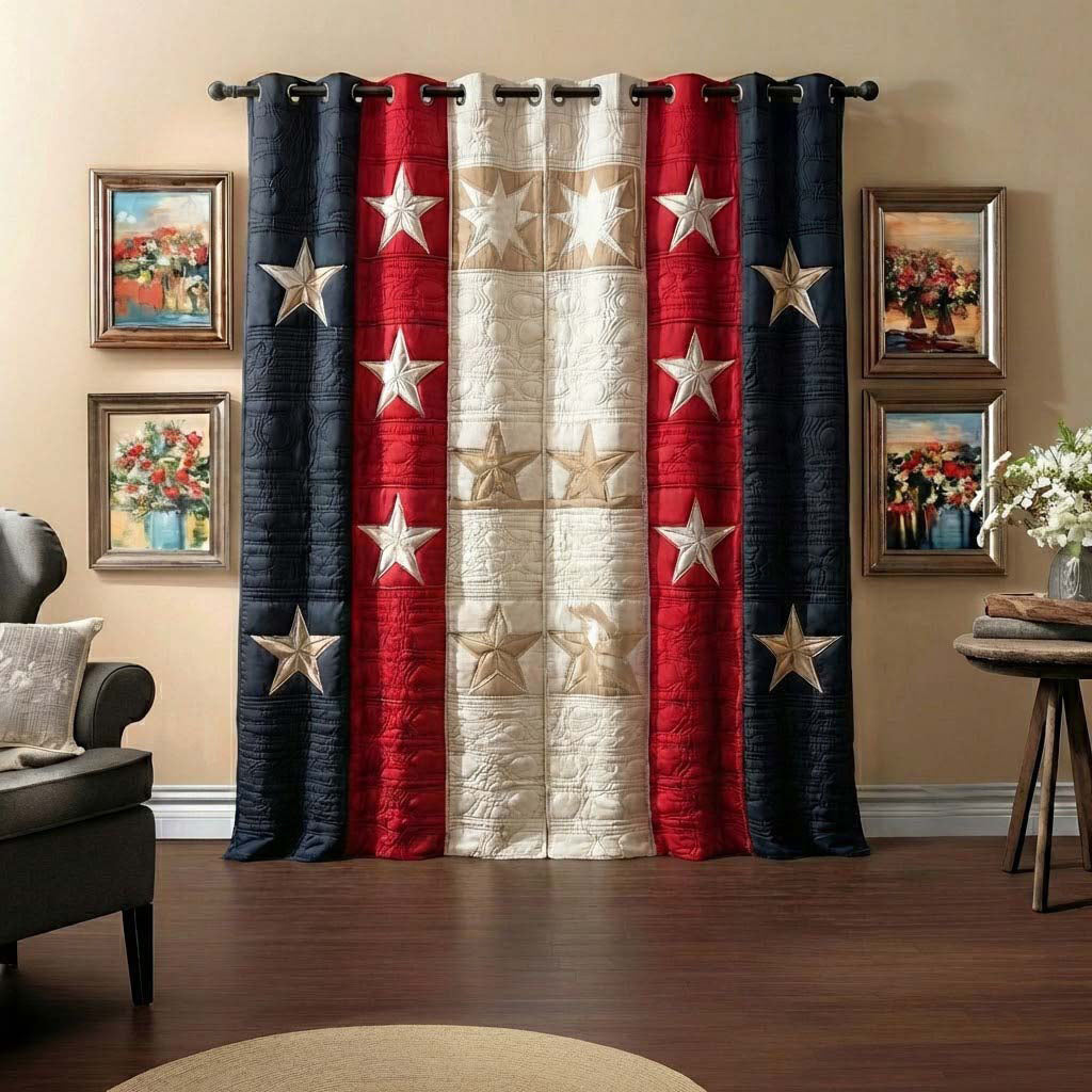 Union Spirit Quilted Curtains NCU0QQ302