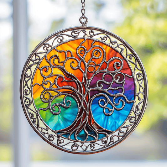 Vibrant Celtic Tree - Window Hanging Suncatcher NCU0TH037