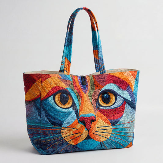 Vibrant Mosaic Masterpiece Quilted Classic Tote Bag SN0PT046