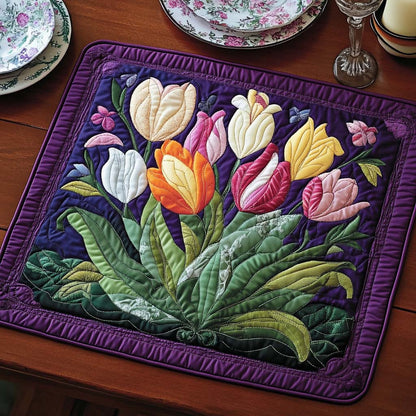 Vibrant Petals Quilted Place Mat NCU0VH3392