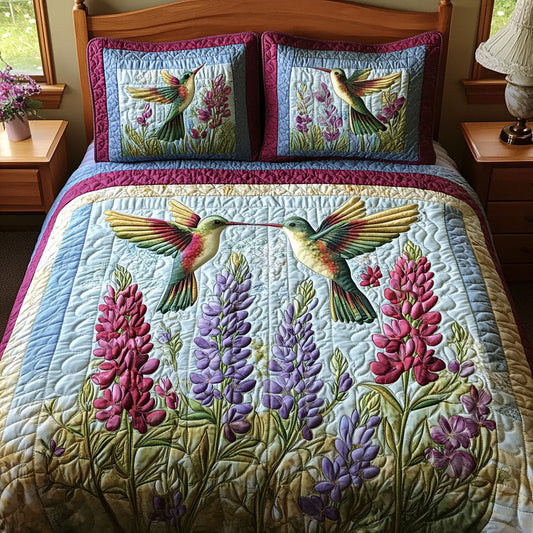 Vibrant Wingscape 3-Piece Quilted Bedding Set NCU0DV2015
