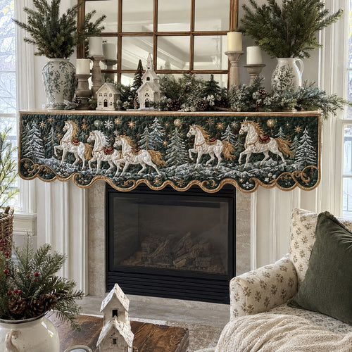 Victorian Christmas Quilted Mantle Scarf SN0PT666