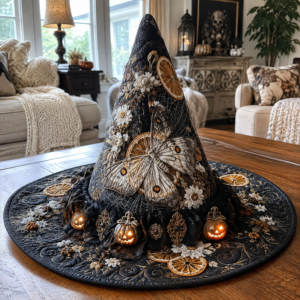 Victorian Shadows Quilted Witch Hat SN0PT612