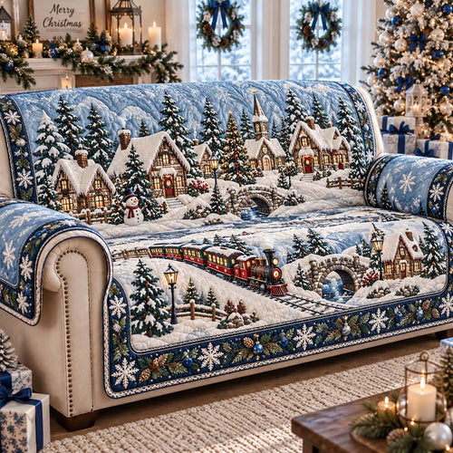 Village Express Quilted Sofa Cover SN0HH0485