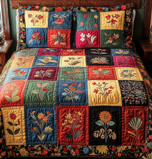 Vintage Charm 3-Piece Quilted Bedding Set NCU0VH1979