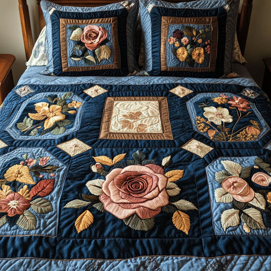Vintage Floral Delight Duvet Cover Set NCU0PTT335