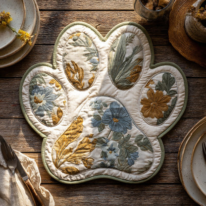 Vintage Garden Custom Shape Quilted Placemat NCU0LV105