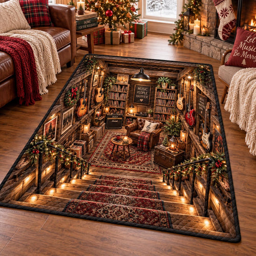 Vintage Guitar Haven Area Rug SN0DV858