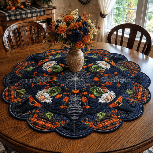Vintage Halloween Night Custom Shape Quilted Table Topper SN0PT557