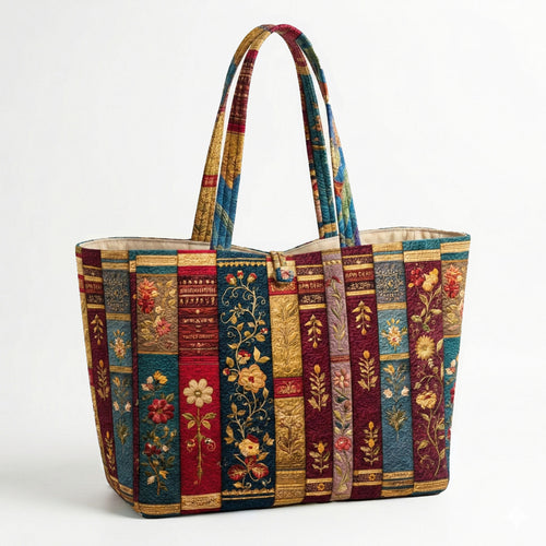 Vintage Library Quilted Classic Tote Bag SN0NT032