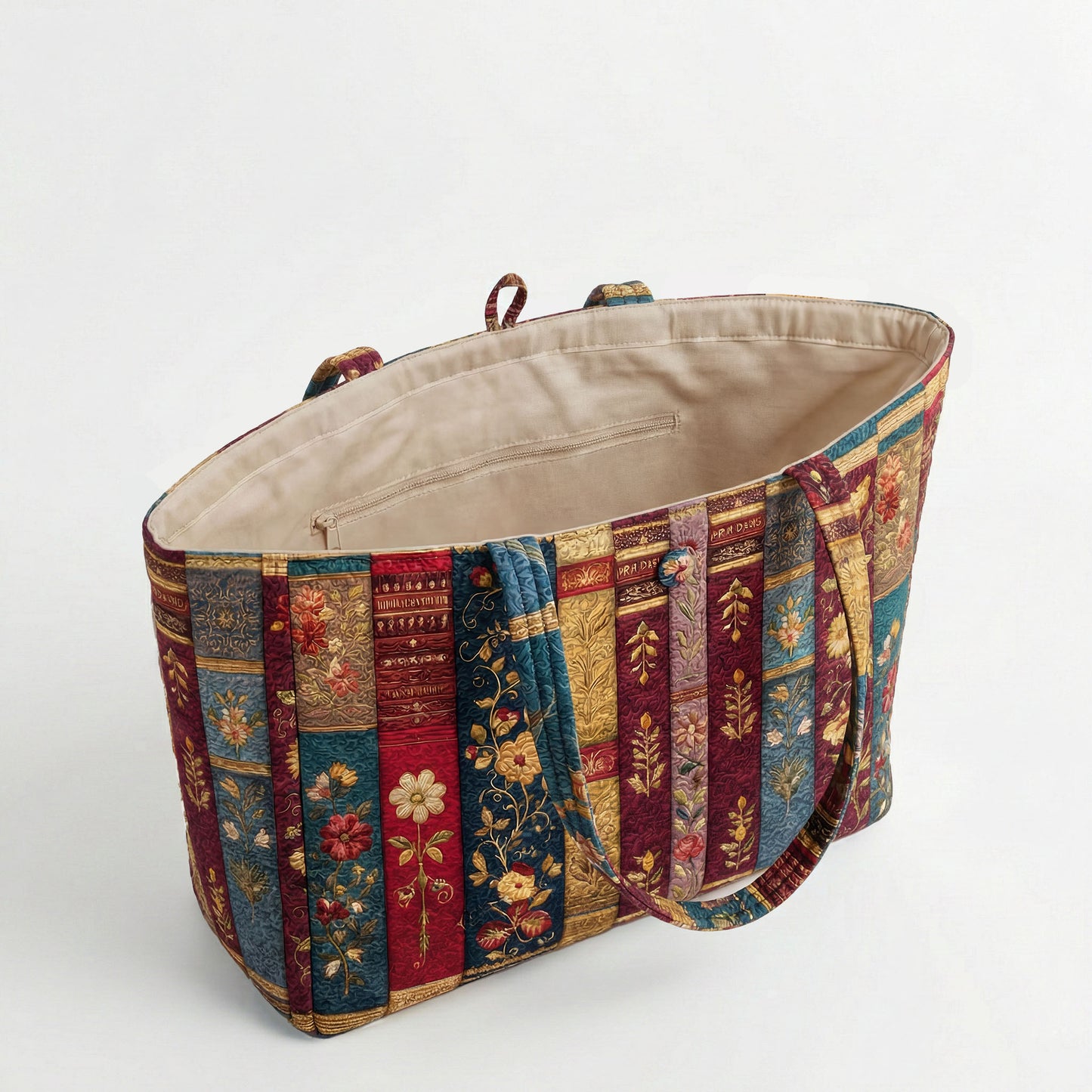 Vintage Library Quilted Classic Tote Bag SN0NT032