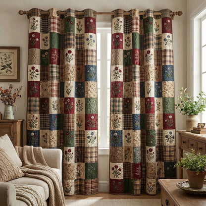 Vintage Meadow Quilted Curtains NCU0TVN007