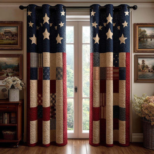 Vintage Pride Quilted Curtains NCU0QQ298