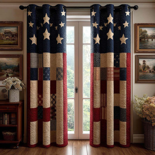 Vintage Pride Quilted Curtains NCU0QQ298