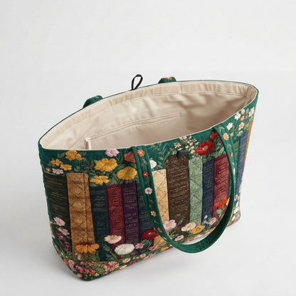 Vintage Reads Quilted Classic Tote Bag SN0DK050