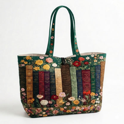 Vintage Reads Quilted Classic Tote Bag SN0DK050