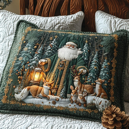Vintage Santa Quilted Bedding Pillow Case NCU0DV1131