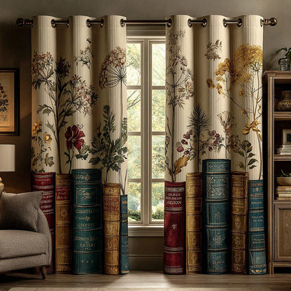 Vintage Stacks Quilted Curtains NCU0DH789