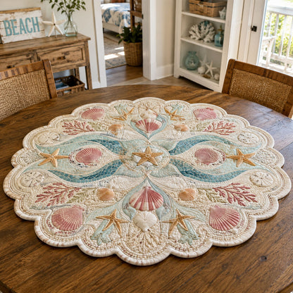 Vintage Tide Custom Shape Quilted Table Topper SN0PT902
