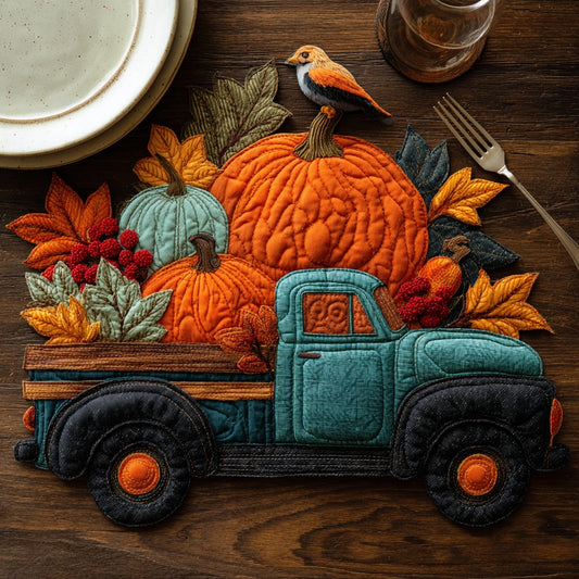 Vintage Truck Bounty Custom Shape Quilted Placemat NCU0LV014