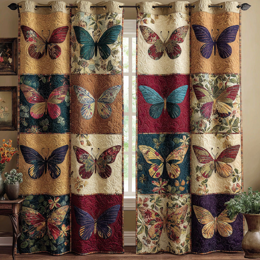 Vintage Wings Quilted Curtains NCU0DH773