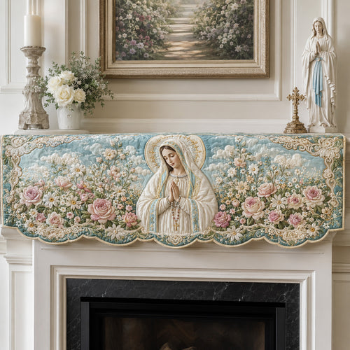 Virgin Garden Quilted Mantel Scarf SN0TV251