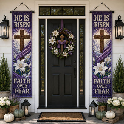 Walk By Faith Welcome Door Banner SN0PT410