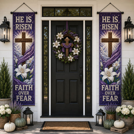 Walk By Faith Welcome Door Banner SN0PT410