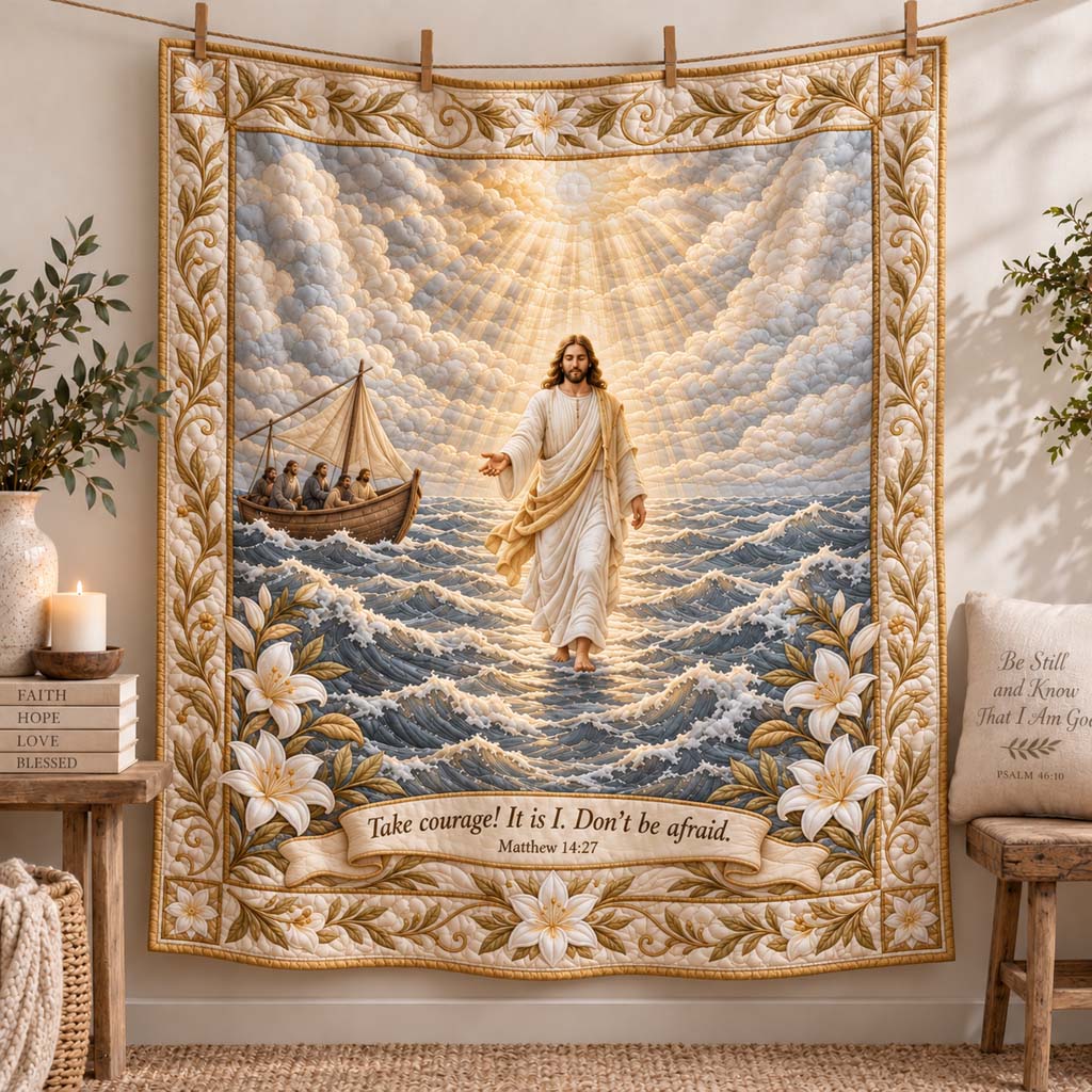 Walking Waves Quilted Blanket SN0HH0870