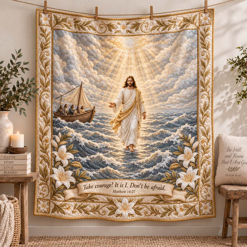 Walking Waves Quilted Blanket SN0HH0870