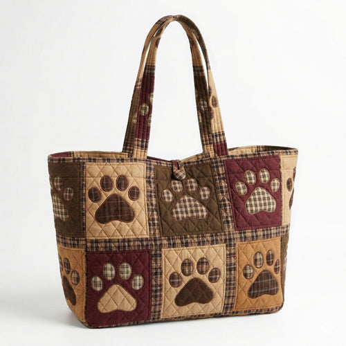 Warm Paws Quilted Classic Tote Bag SN0NT003