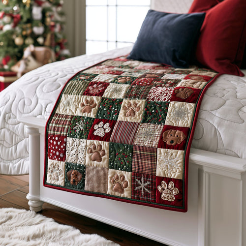 Warm Winter Wishes Quilted Bed Runner SN0PT369