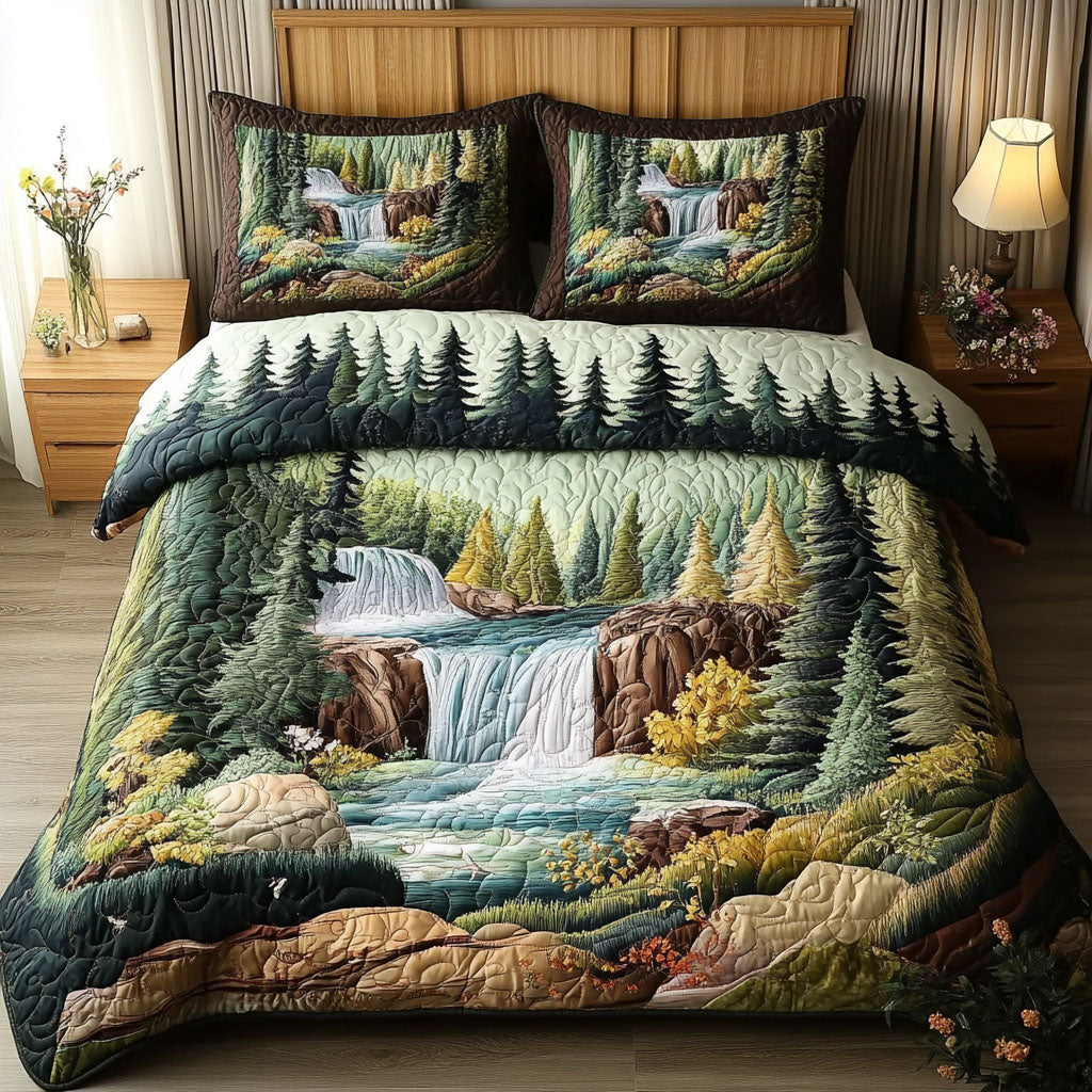 Waterfall Escape Duvet Cover Set NCU0NNT563