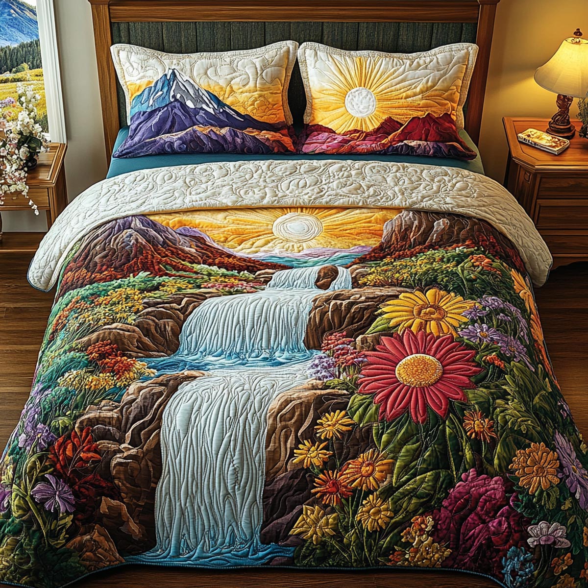 Waterfall Serenity Duvet Cover Set NCU0DV314