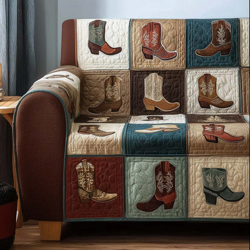 Western Charm Quilted Sofa Cover NCU0NT10820