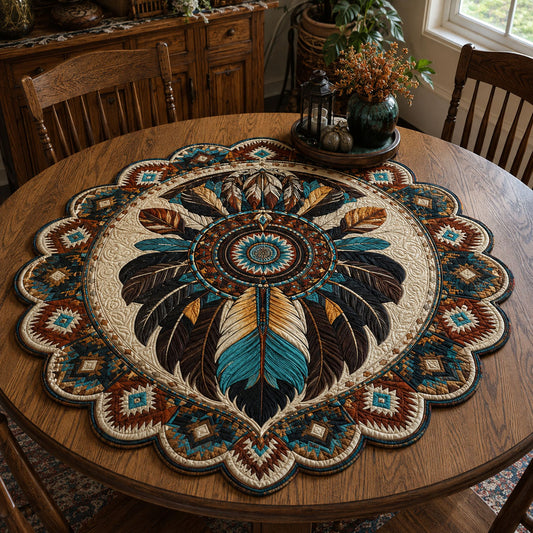 Western Heritage Custom Shape Quilted Table Topper SN0PT835