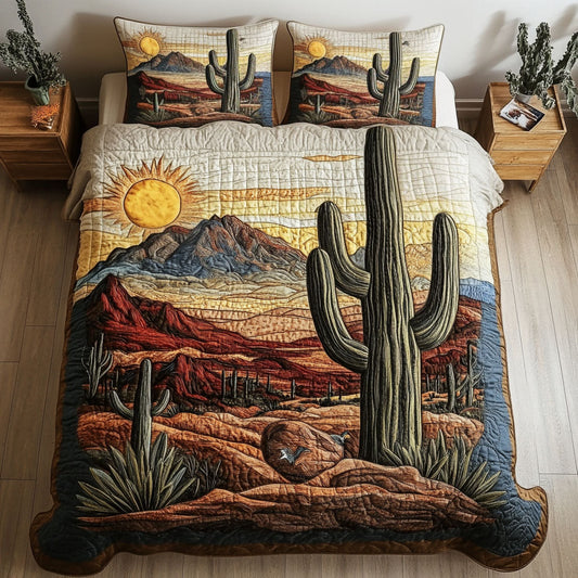 Western Skies 3-Piece Quilted Bedding Set NCU0VH4360