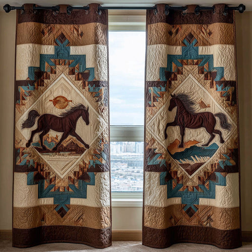 Western Spirit Quilted Curtains NCU0TN168