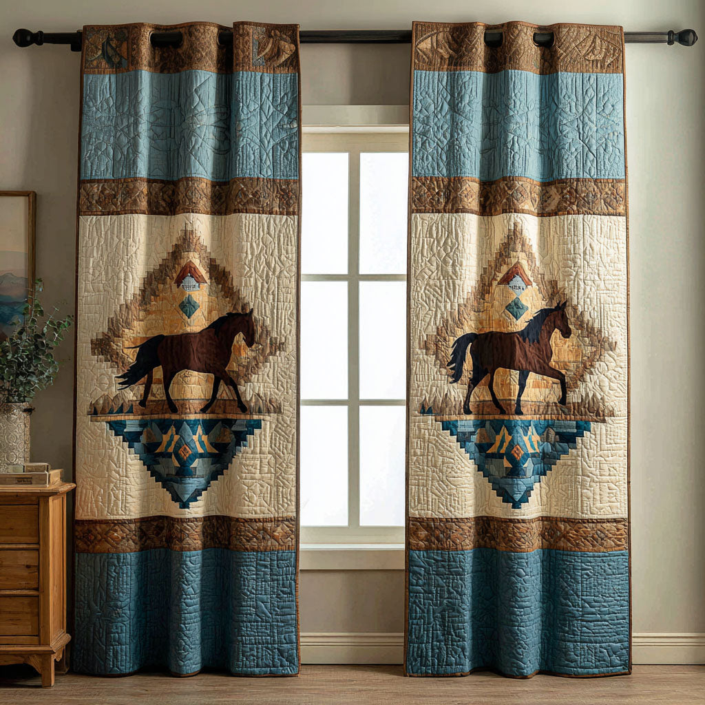 Western Trails Quilted Curtains NCU0KD017