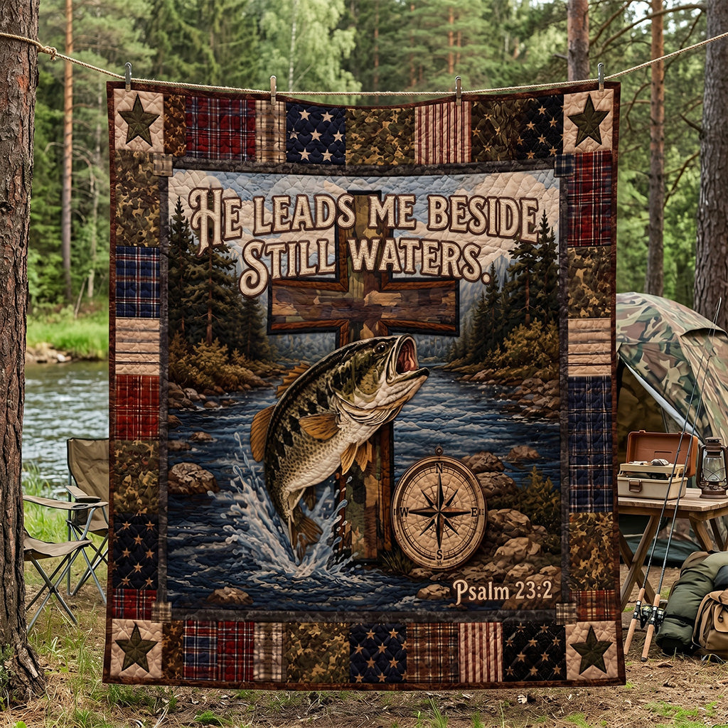 Where Grace Runs Deep Quilted Blanket SN0PT052