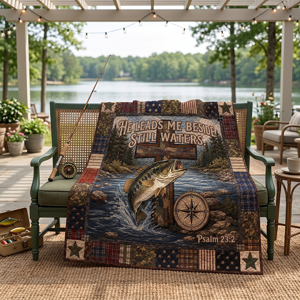 Where Grace Runs Deep Quilted Blanket SN0PT052