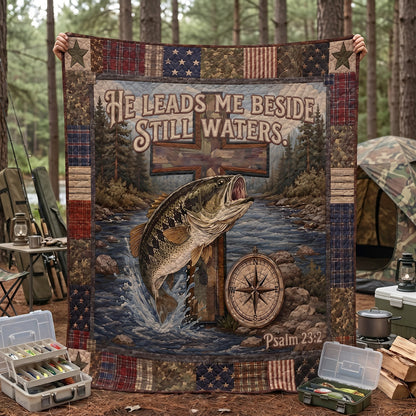 Where Grace Runs Deep Quilted Blanket SN0PT052