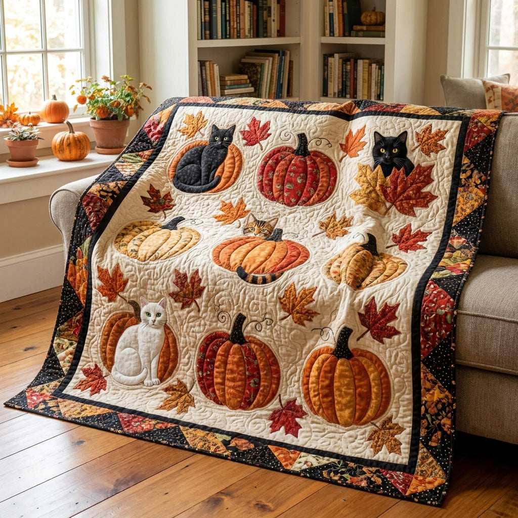 Whisker Autumn Homestead Quilted Blanket SN0PT200