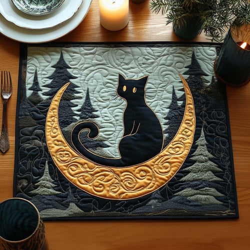 Whisker Moon Quilted Placemat NCU0DV5748