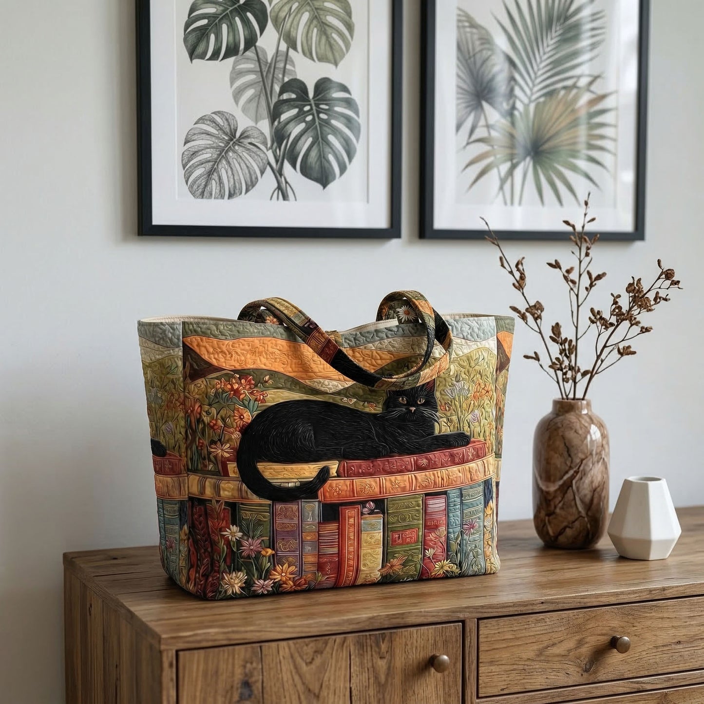 Whisker Quilt Quilted Classic Tote Bag SN0DK023