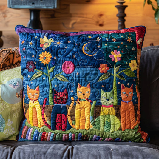 Whisker Whimsy Quilted Pillowcase NCU0TL141
