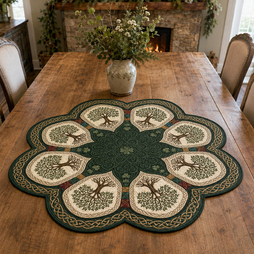 Whispering Grove Custom Shape Quilted Table Topper SN0TV188