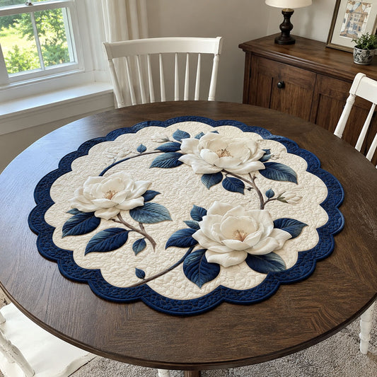 Whispering Magnolias Custom Shape Quilted Table Topper SN0PT944