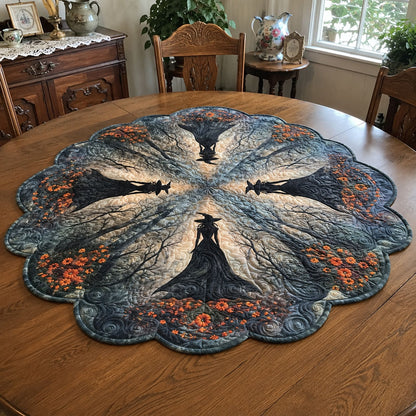 Whispering Woods Custom Shape Quilted Table Topper SN0PT558
