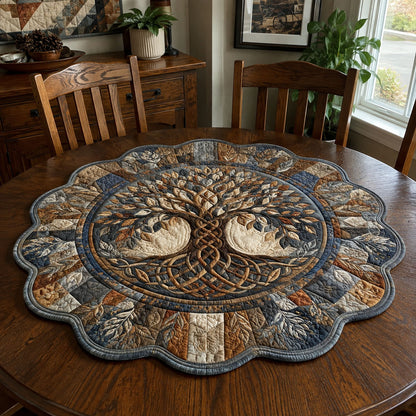 Whispers of the Ancient Tree Custom Shape Quilted Table Topper SN0PT881